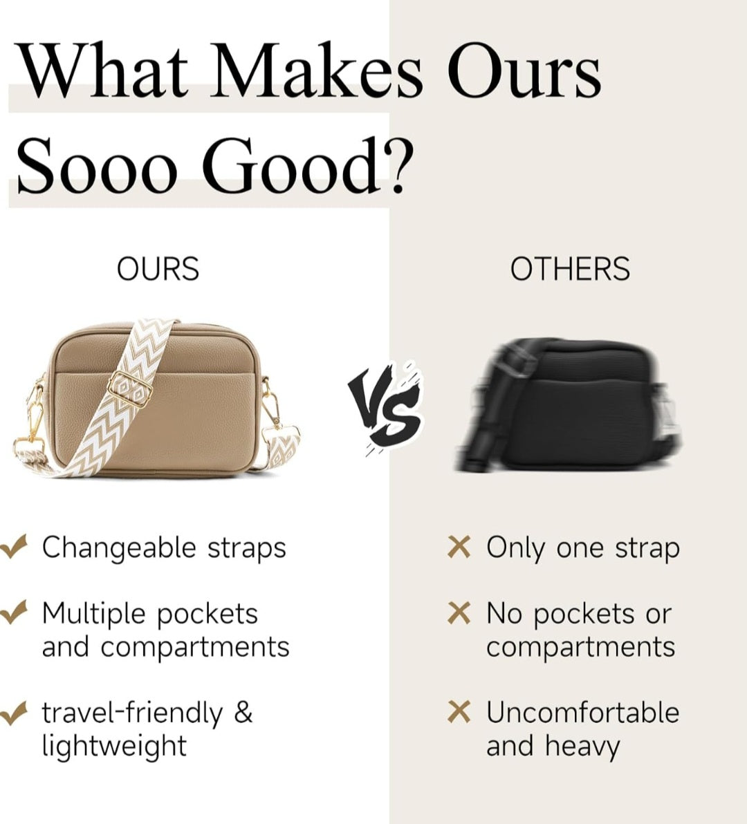 HAPPYHEAVENS™ - Pom Leather Crossbody Bag