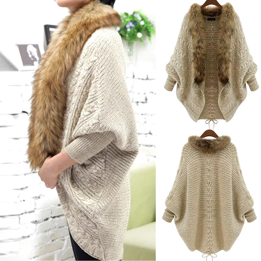 HAPPYHEAVENS™ - Knitted Sleeve Poncho