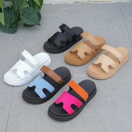 Elena™ – Premium Leather Adjustable Strap Sandals