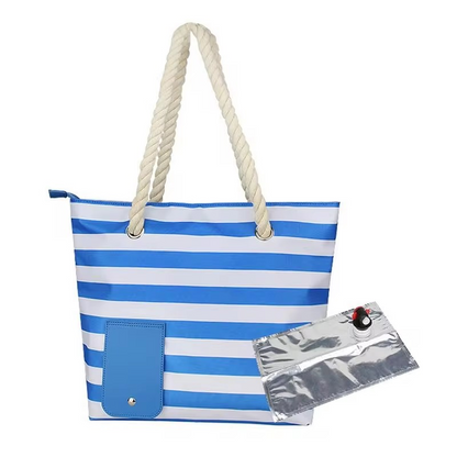 Wine Beach Canvas Tote Bag - HAPPYHEAVENS™