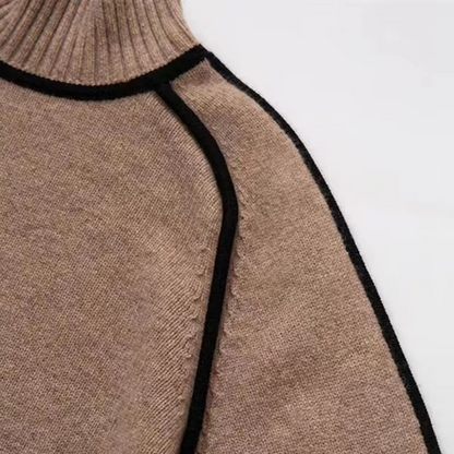 2024 Women Patchwork Knitted Pullover - HAPPYHEAVENS™