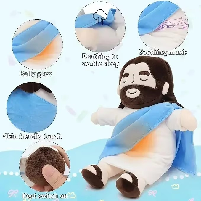 Breathing Jesus Plush Doll - HAPPYHEAVENS™