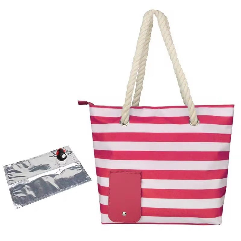 Wine Beach Canvas Tote Bag - HAPPYHEAVENS™