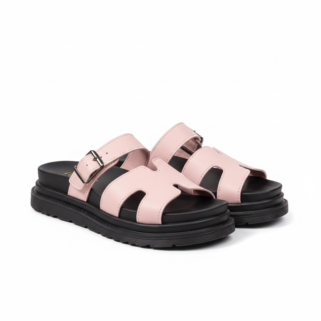Pink Aurora sandals - product only