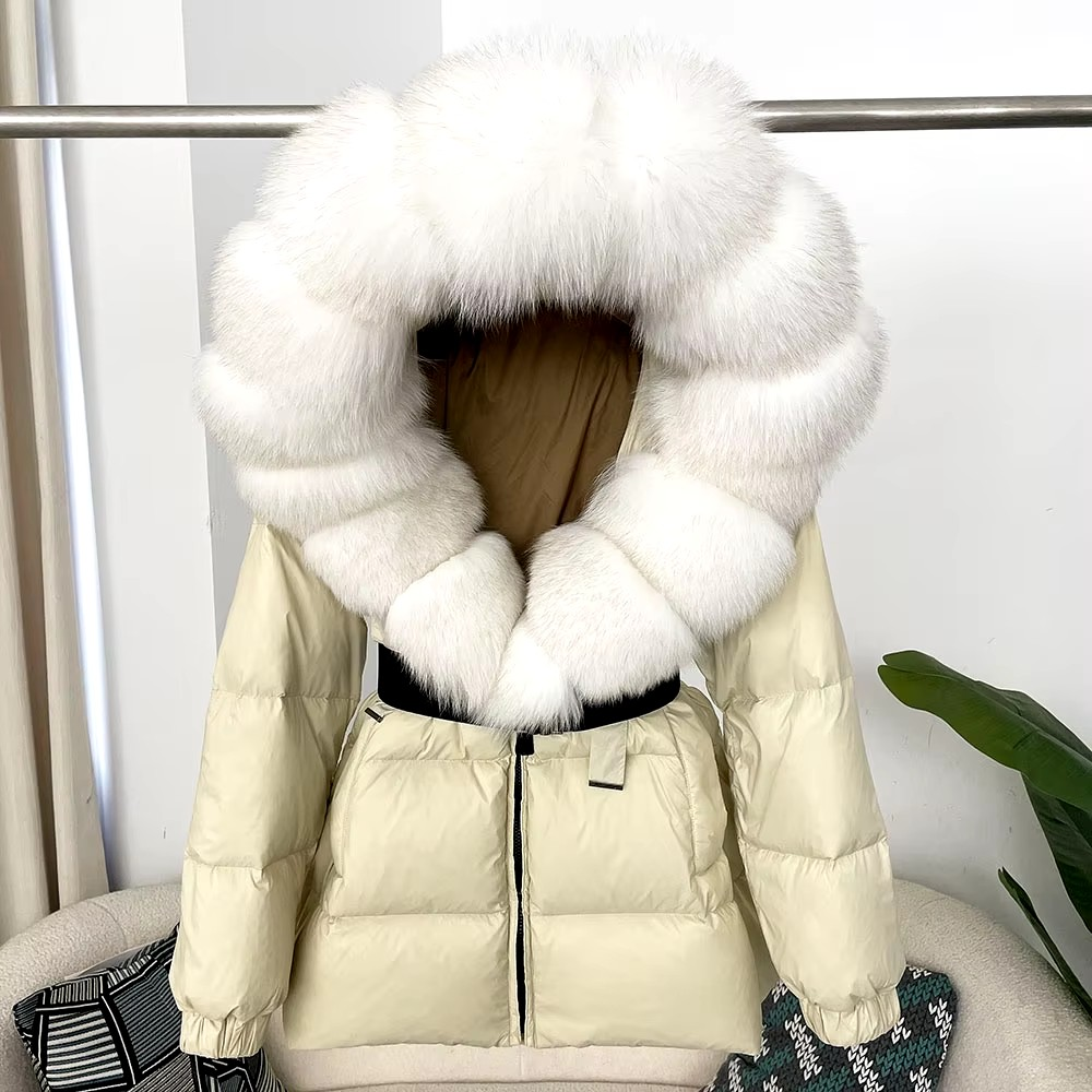 Women's Winter Parka with Real Fox Fur Collar - HAPPYHEAVENS™